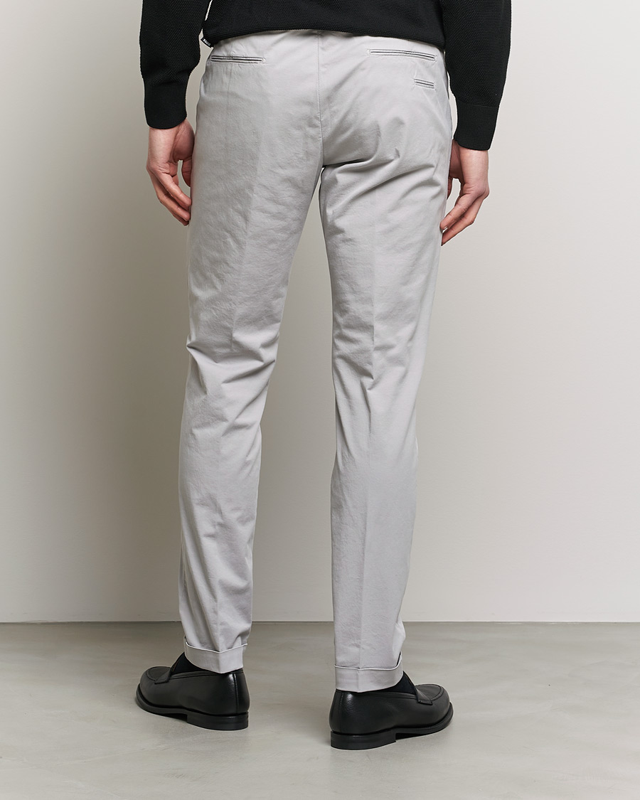 Herr | Byxor | Briglia 1949 | Slim Fit Cotton Chinos Grey