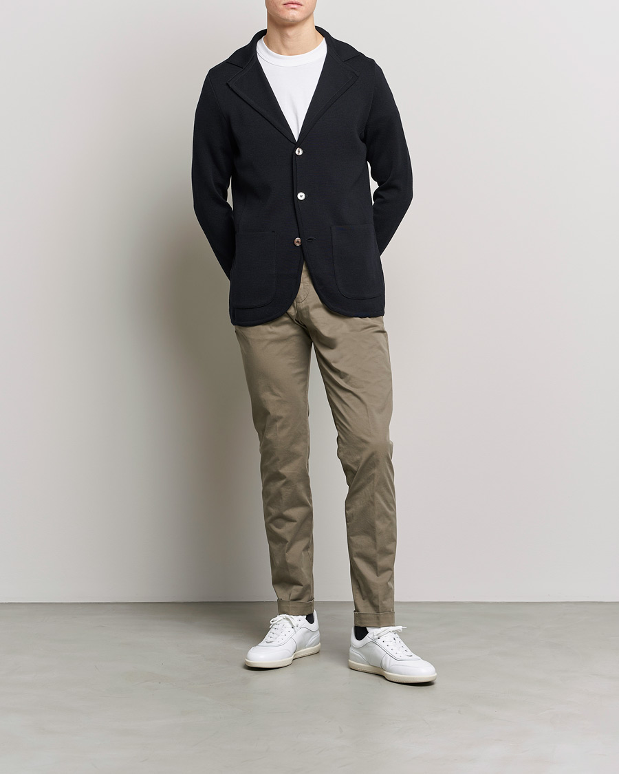 Herr | Byxor | Briglia 1949 | Slim Fit Cotton Chinos Taupe