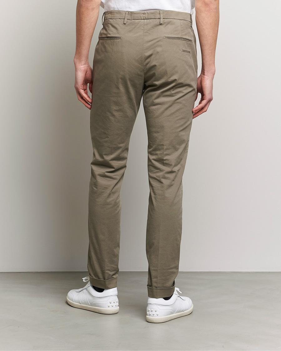 Herr | Byxor | Briglia 1949 | Slim Fit Cotton Chinos Taupe