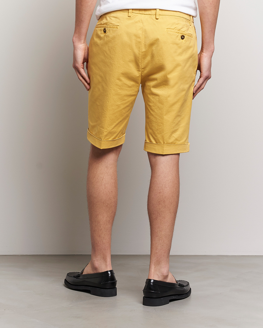 Herr | Shorts | Briglia 1949 | Pleated Cotton Shorts Yellow