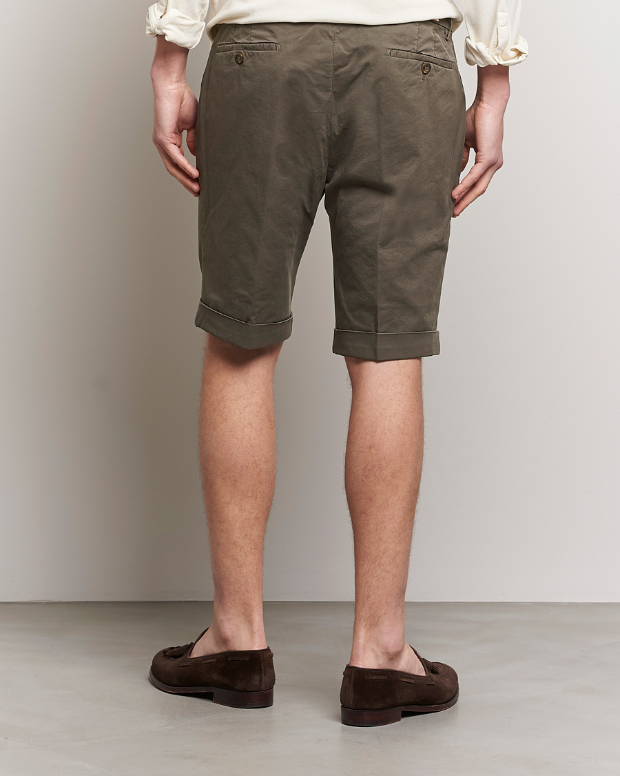 Herr | Shorts | Briglia 1949 | Pleated Cotton Shorts Brown