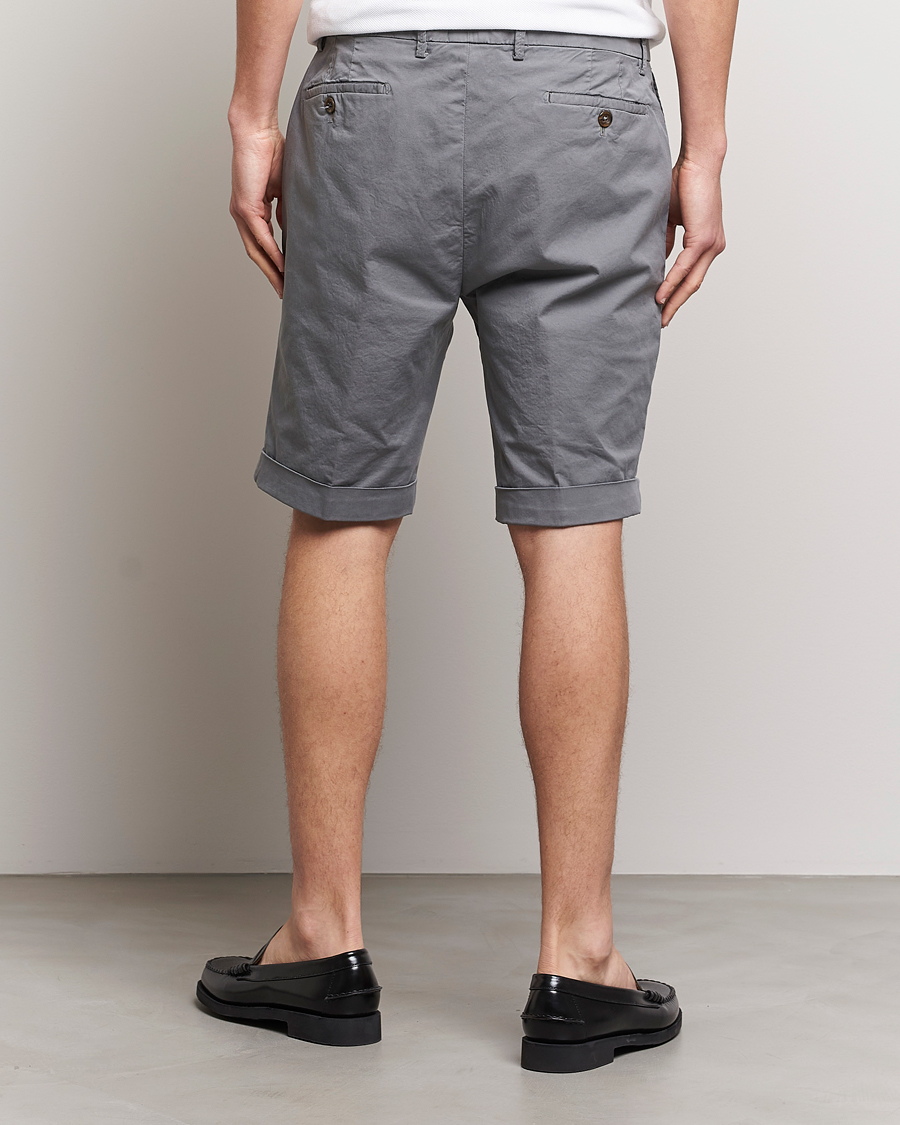 Herr | Shorts | Briglia 1949 | Pleated Cotton Shorts Grey