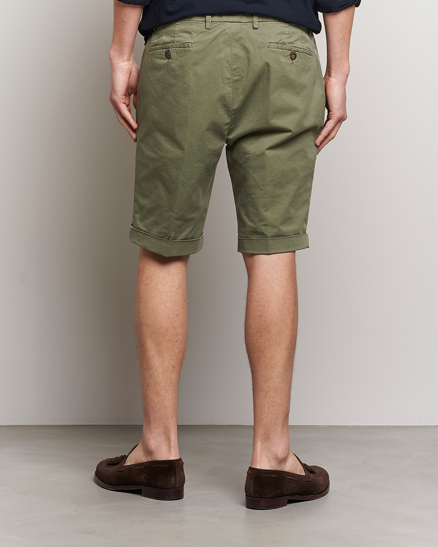 Herr | Shorts | Briglia 1949 | Pleated Cotton Shorts Olive
