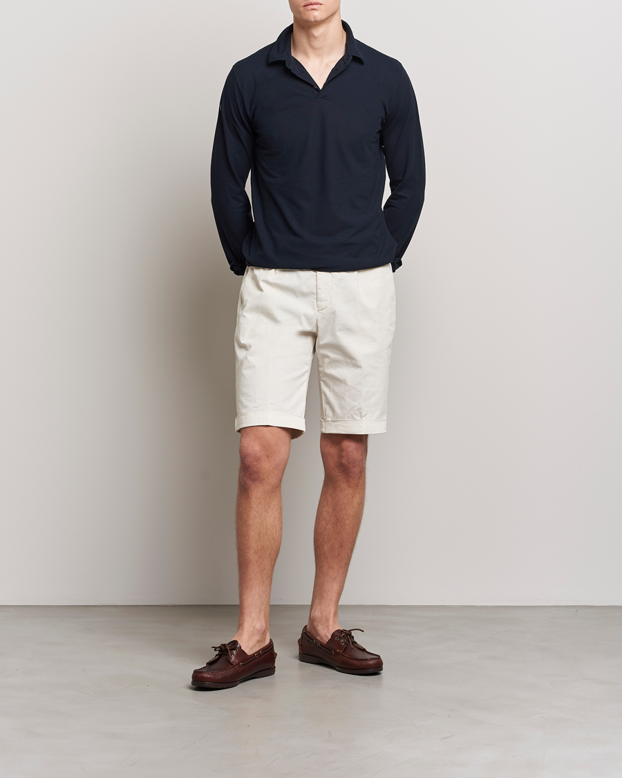 Herr | Shorts | Briglia 1949 | Pleated Cotton Shorts Cream