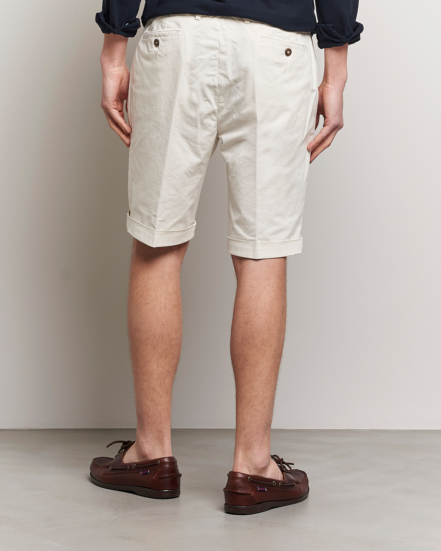 Herr | Shorts | Briglia 1949 | Pleated Cotton Shorts Cream