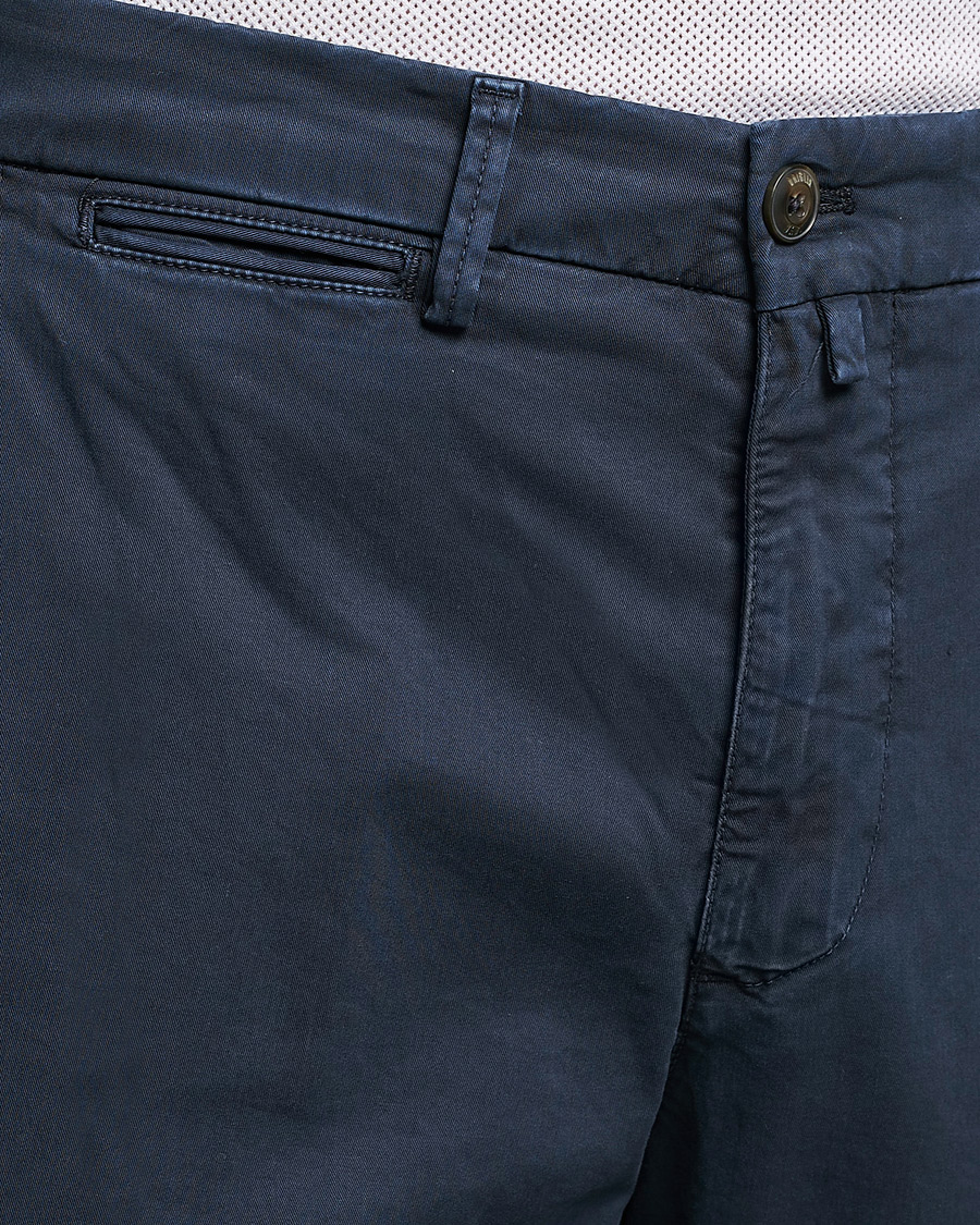 Herr | Byxor | Briglia 1949 | Tapered Fit Cotton Twill Stretch Chinos Navy