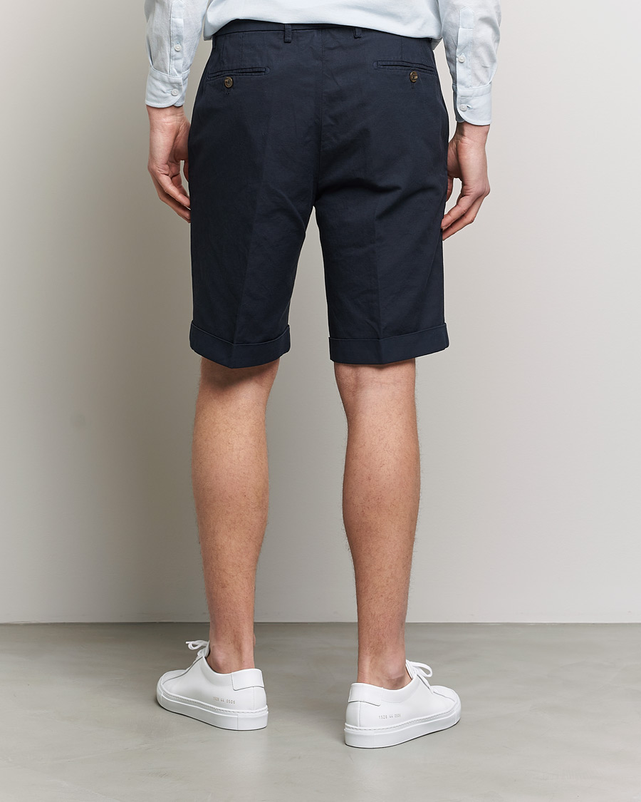 Herr | Shorts | Briglia 1949 | Linen/Cotton Shorts Navy