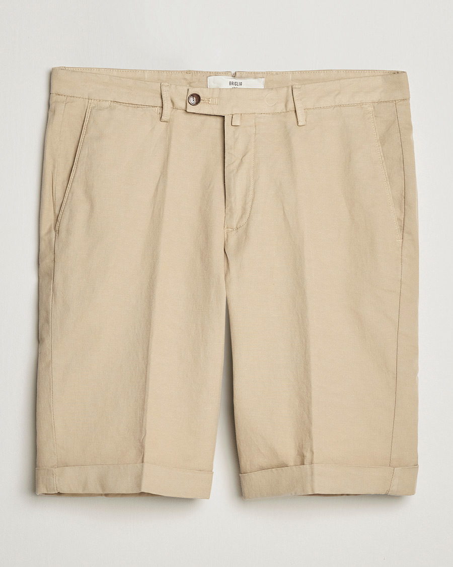Herr | Briglia 1949 | Briglia 1949 | Linen/Cotton Shorts Beige