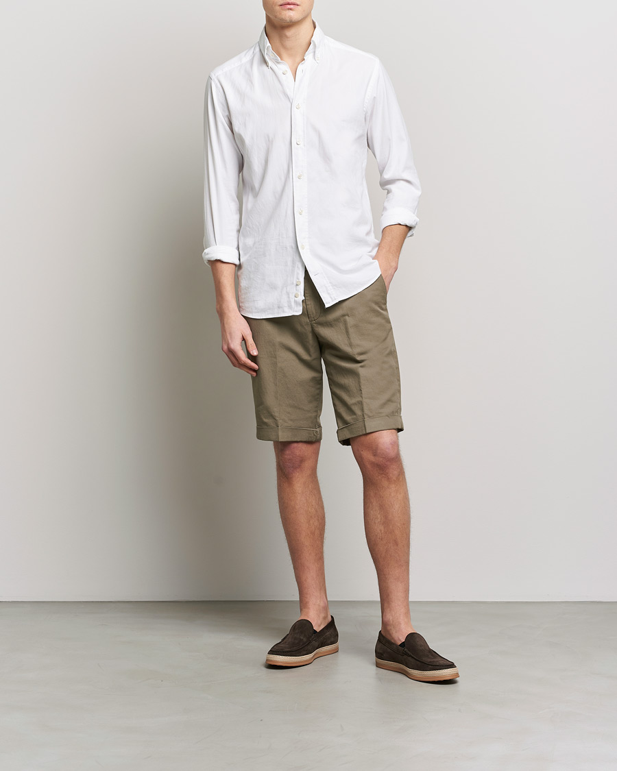 Herr | Shorts | Briglia 1949 | Linen/Cotton Shorts Olive