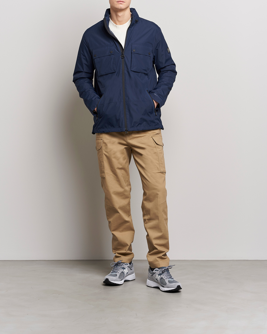 Herr | Jackor | Barbour International | Bell Waterproof Jacket Navy