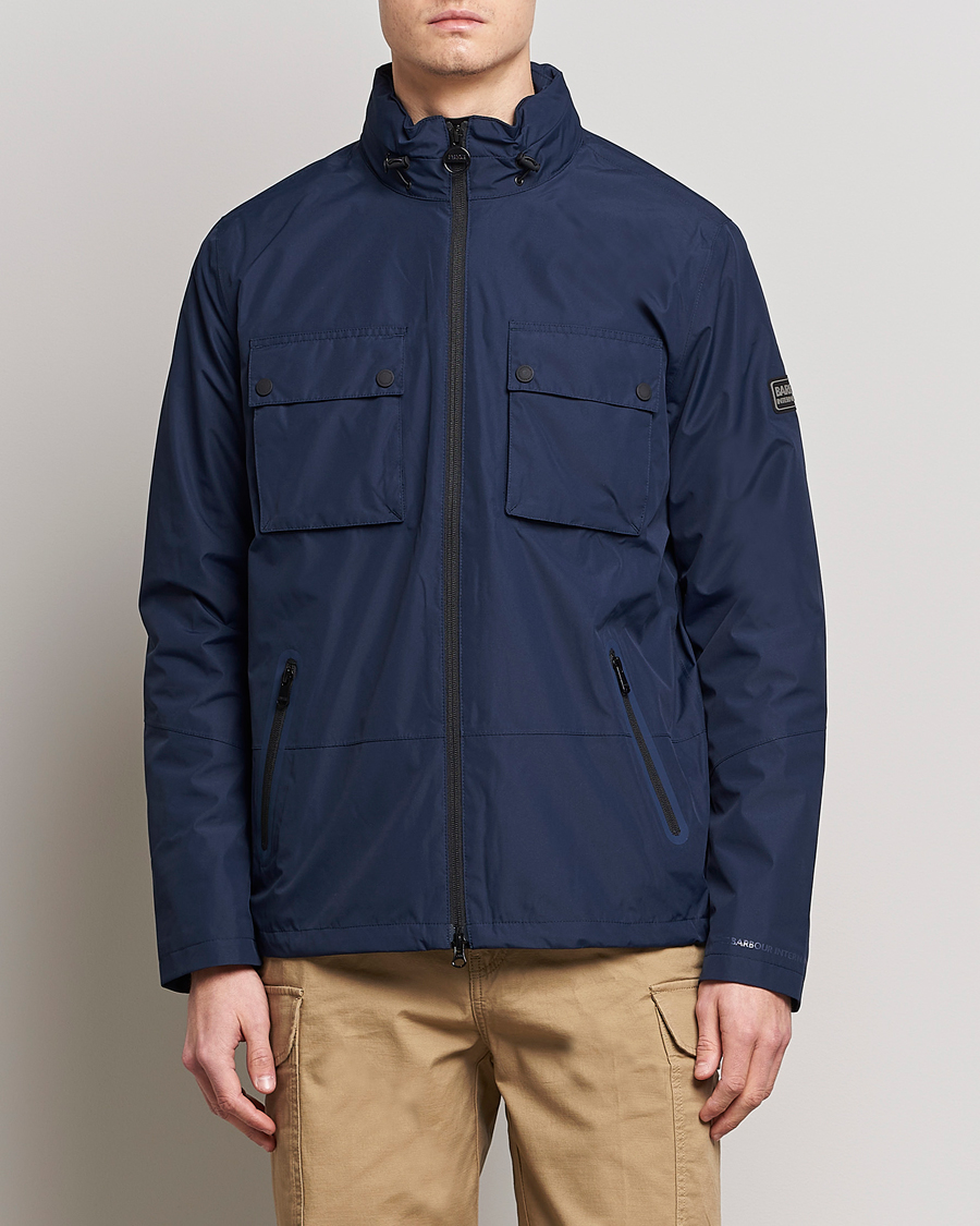 Herr | Jackor | Barbour International | Bell Waterproof Jacket Navy