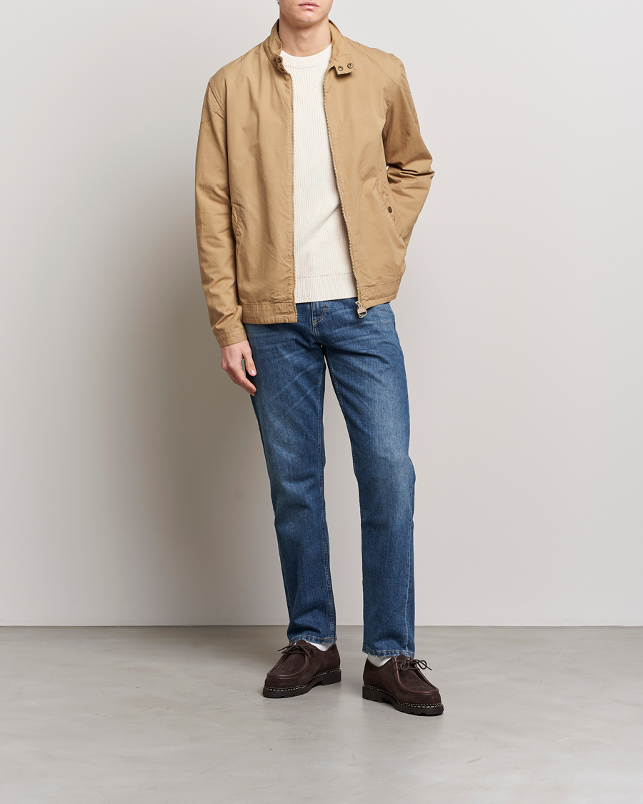 Herr | Jackor | Barbour International | Steve McQueen Casual Harrington Jacket Trench Khaki
