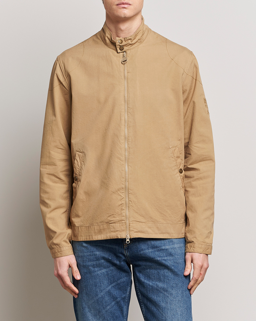Herr | Jackor | Barbour International | Steve McQueen Casual Harrington Jacket Trench Khaki