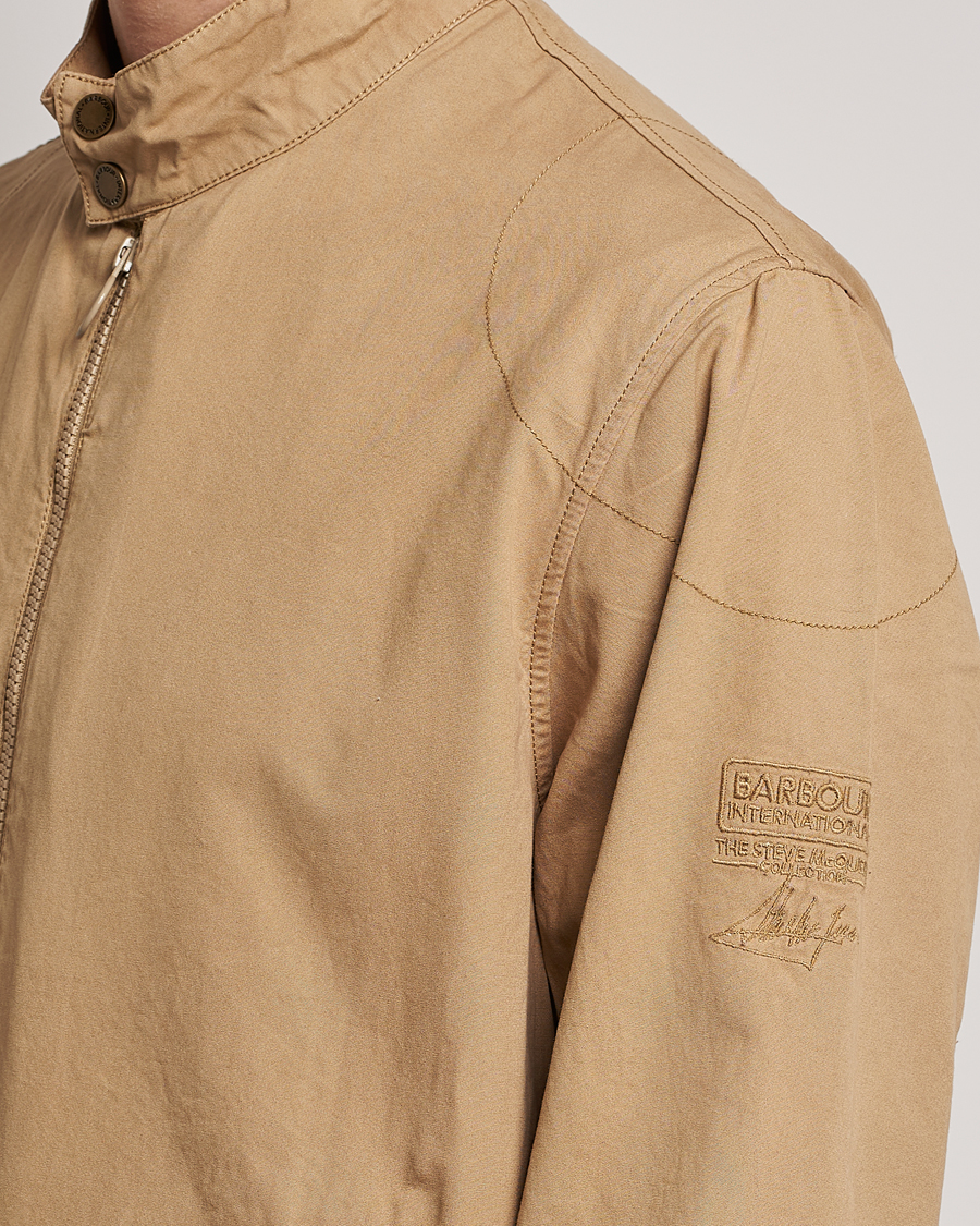 Herr | Jackor | Barbour International | Steve McQueen Casual Harrington Jacket Trench Khaki