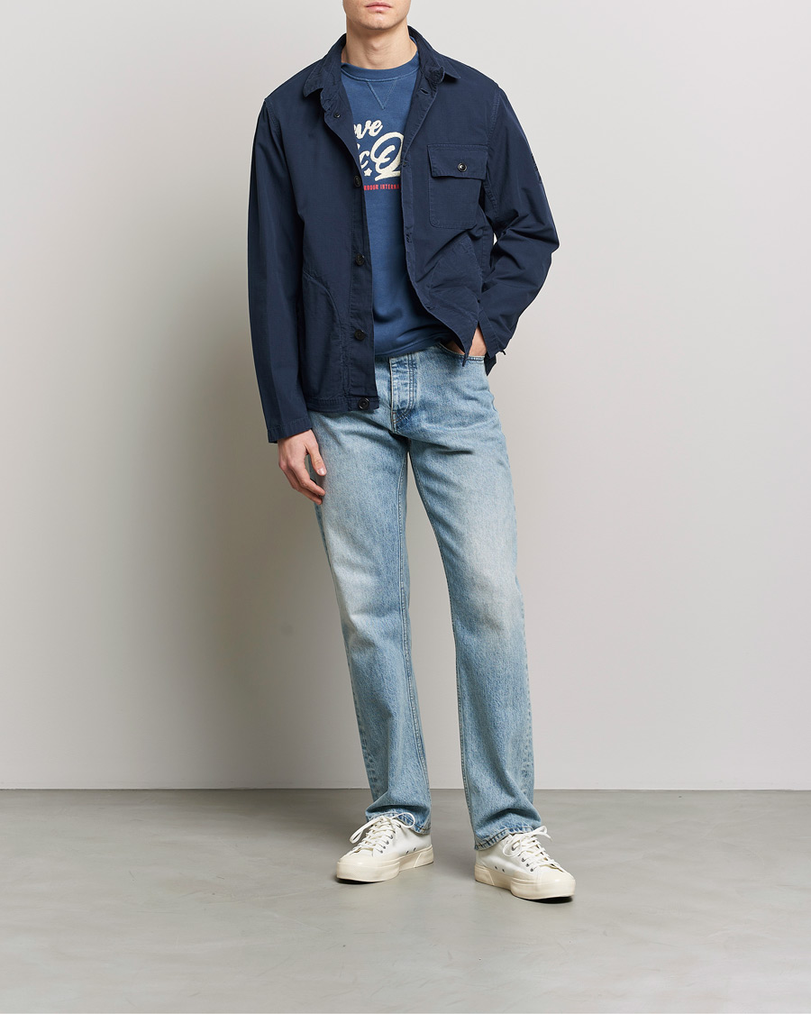 Herr | Jackor | Barbour International | Steve McQueen Terrance Shirt Jacket Navy