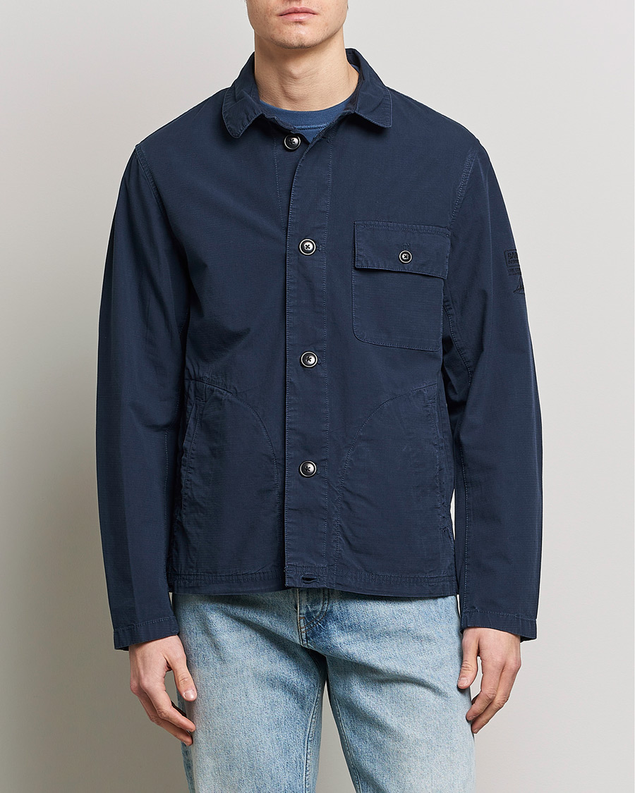 Herr | Klassiska jackor | Barbour International | Steve McQueen Terrance Shirt Jacket Navy