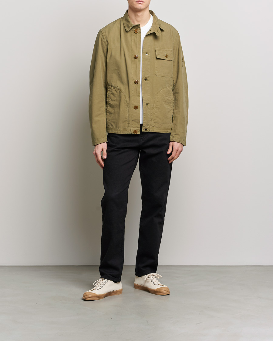 Herr | Jackor | Barbour International | Steve McQueen Terrance Shirt Jacket Olive
