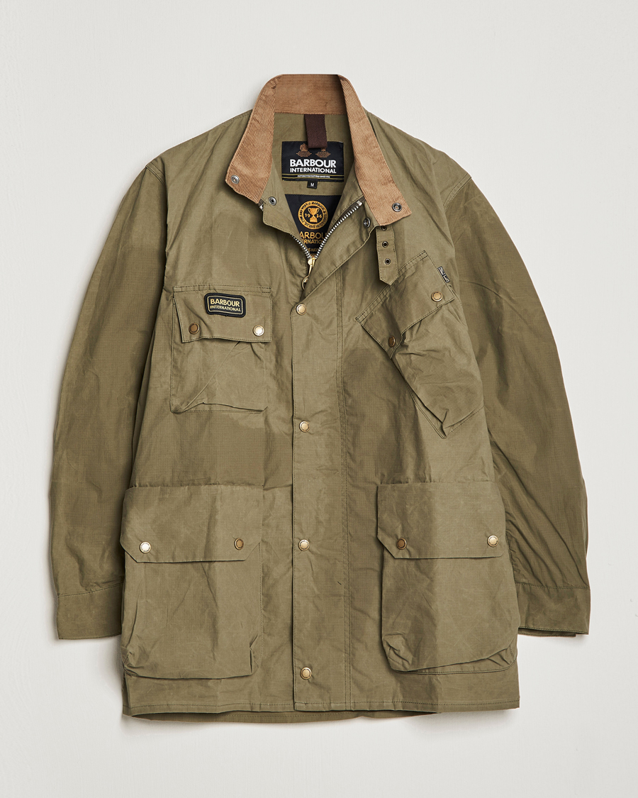 Herr | Jackor | Barbour International | City Casual Field Jacket Olive