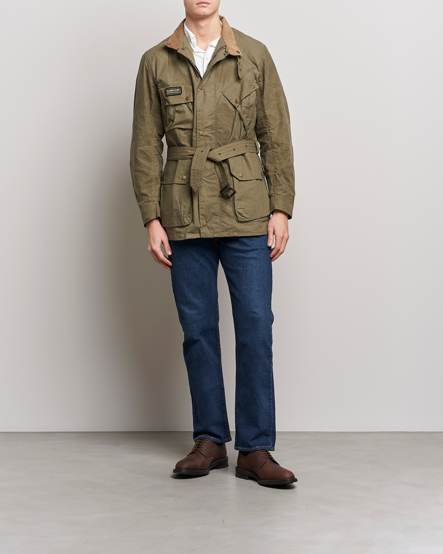 Herr | Jackor | Barbour International | City Casual Field Jacket Olive