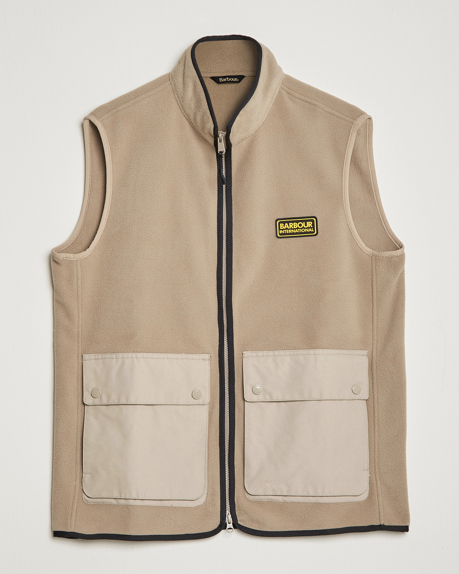 Herr | Tröjor | Barbour International | Oak Fleece Gilet Concrete