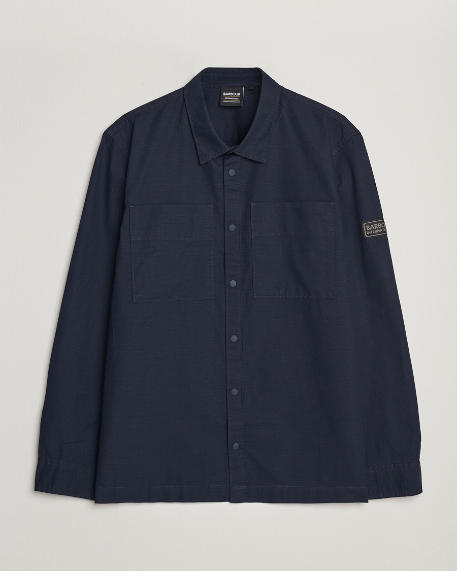 Herr | Skjortor | Barbour International | Dyne Ripstop Overshirt Nightsky Navy