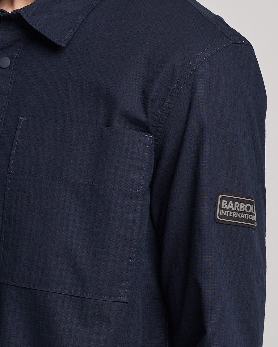 Herr | Skjortor | Barbour International | Dyne Ripstop Overshirt Nightsky Navy