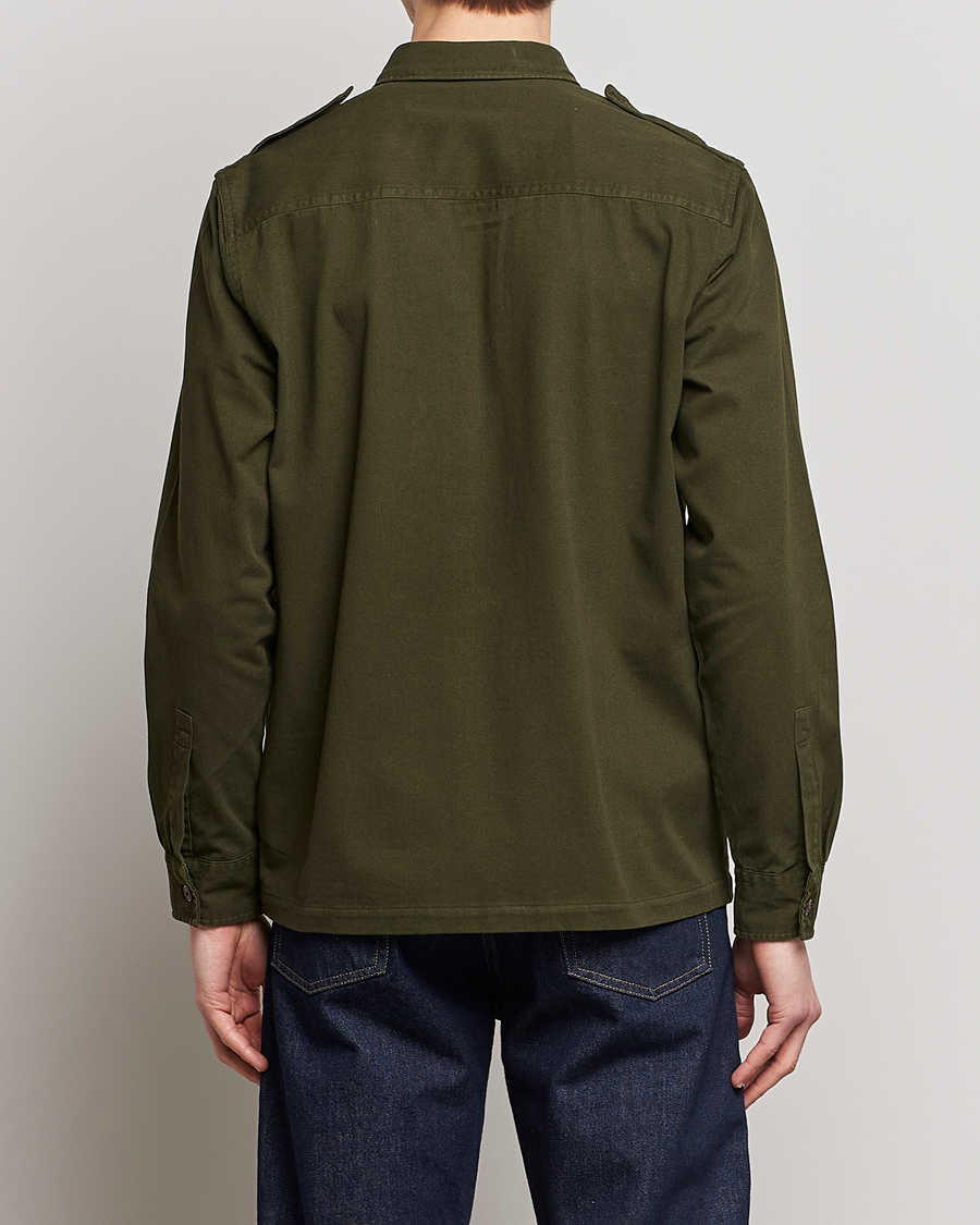 Herr | Skjortor | Barbour International | Abbe Cotton Overshirt Forrest Green