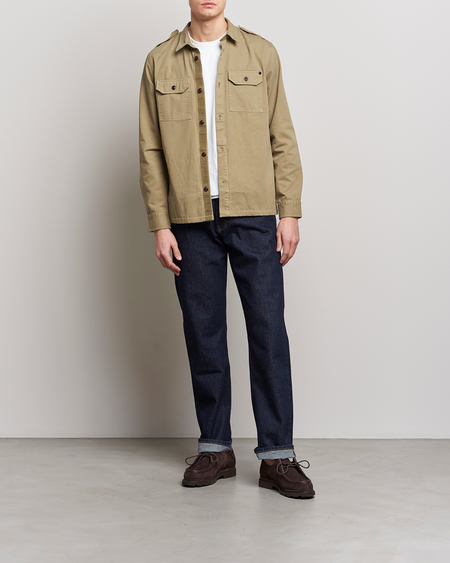 Herr | Skjortor | Barbour International | Abbe Cotton Overshirt Herb Khaki