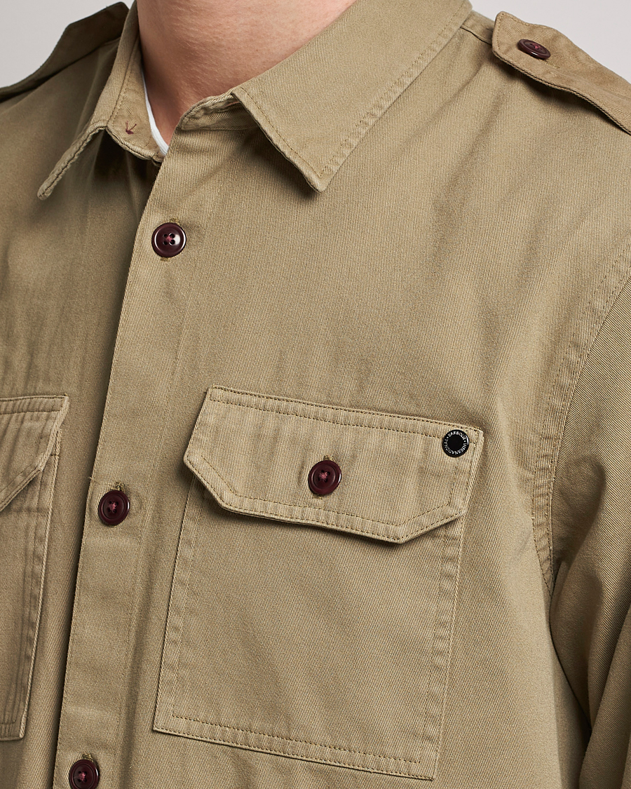Herr | Skjortor | Barbour International | Abbe Cotton Overshirt Herb Khaki
