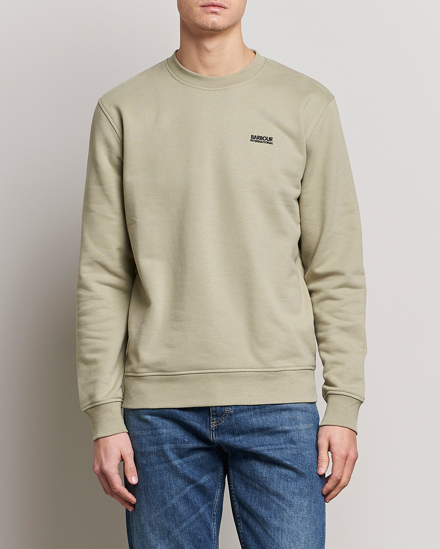Herr |  | Barbour International | Roadster Crew Neck Sweatshirt Cavaliry Sun