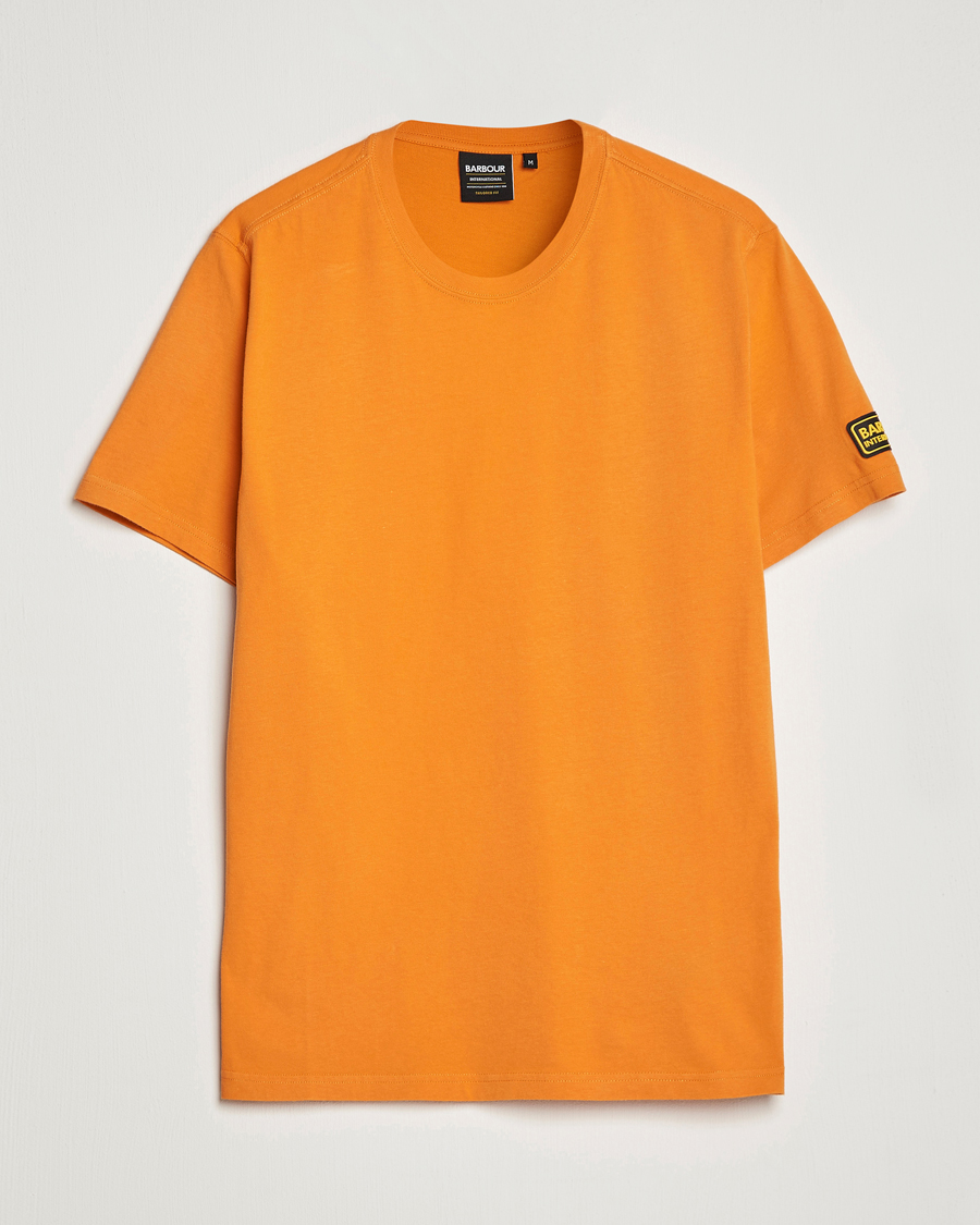 Herr | T-Shirts | Barbour International | Devise Crew Neck T-Shirt Amber Orange