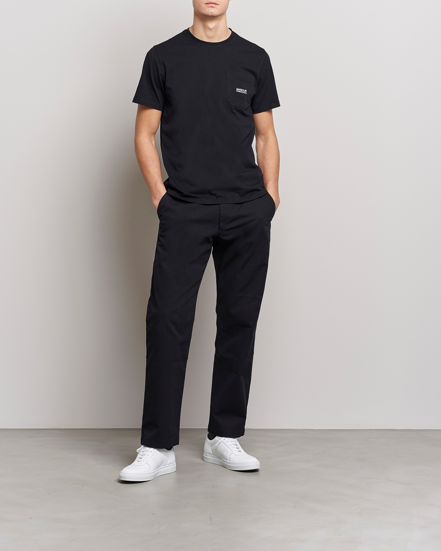 Herr | T-Shirts | Barbour International | Radok Pocket Crew Neck T-Shirt Black