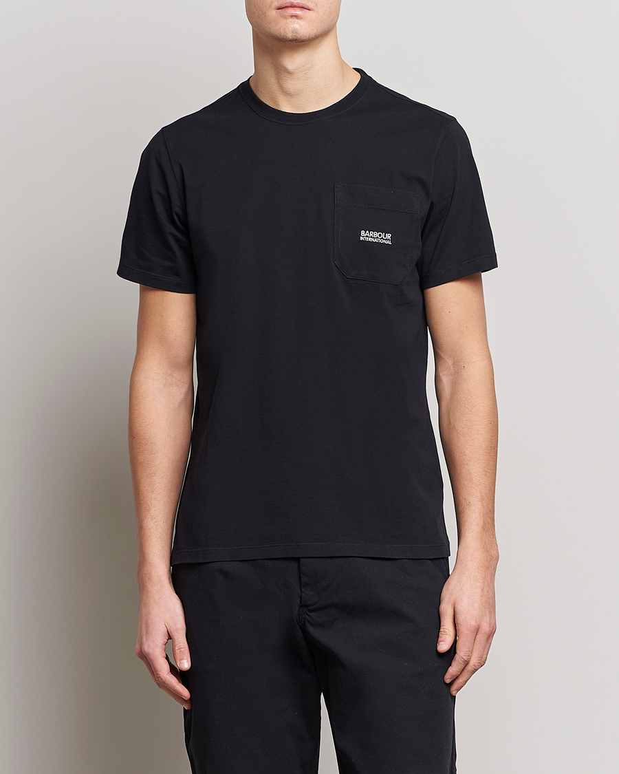 Herr |  | Barbour International | Radok Pocket Crew Neck T-Shirt Black