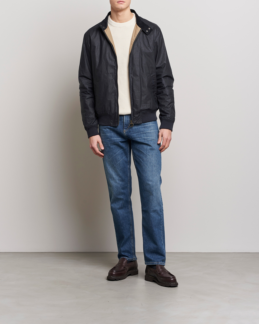 Herr | Jackor | Barbour Lifestyle | Royston Lightweight Waxed Jacket Royal Navy