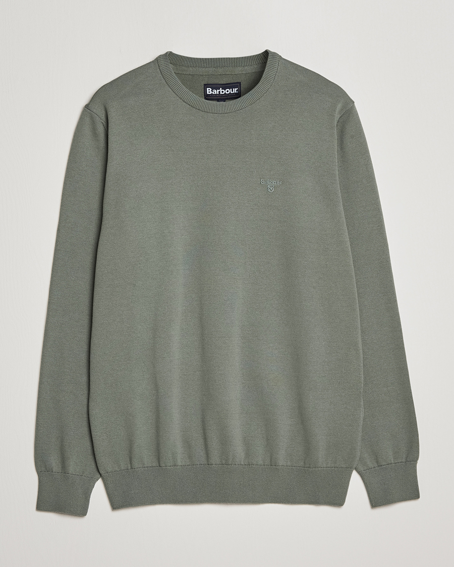 Herr | Tröjor | Barbour Lifestyle | Pima Cotton Crew Neck Agave Green