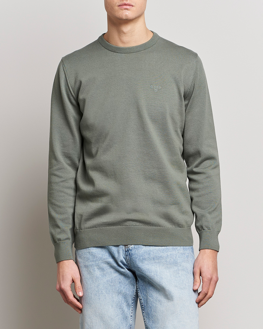 Herr | Tröjor | Barbour Lifestyle | Pima Cotton Crew Neck Agave Green