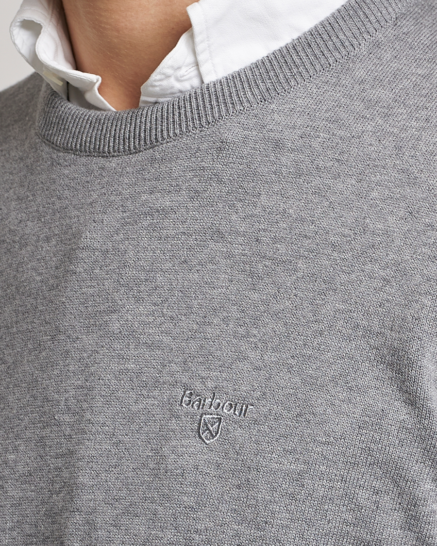 Herr | Tröjor | Barbour Lifestyle | Pima Cotton Crew Neck Grey Marl