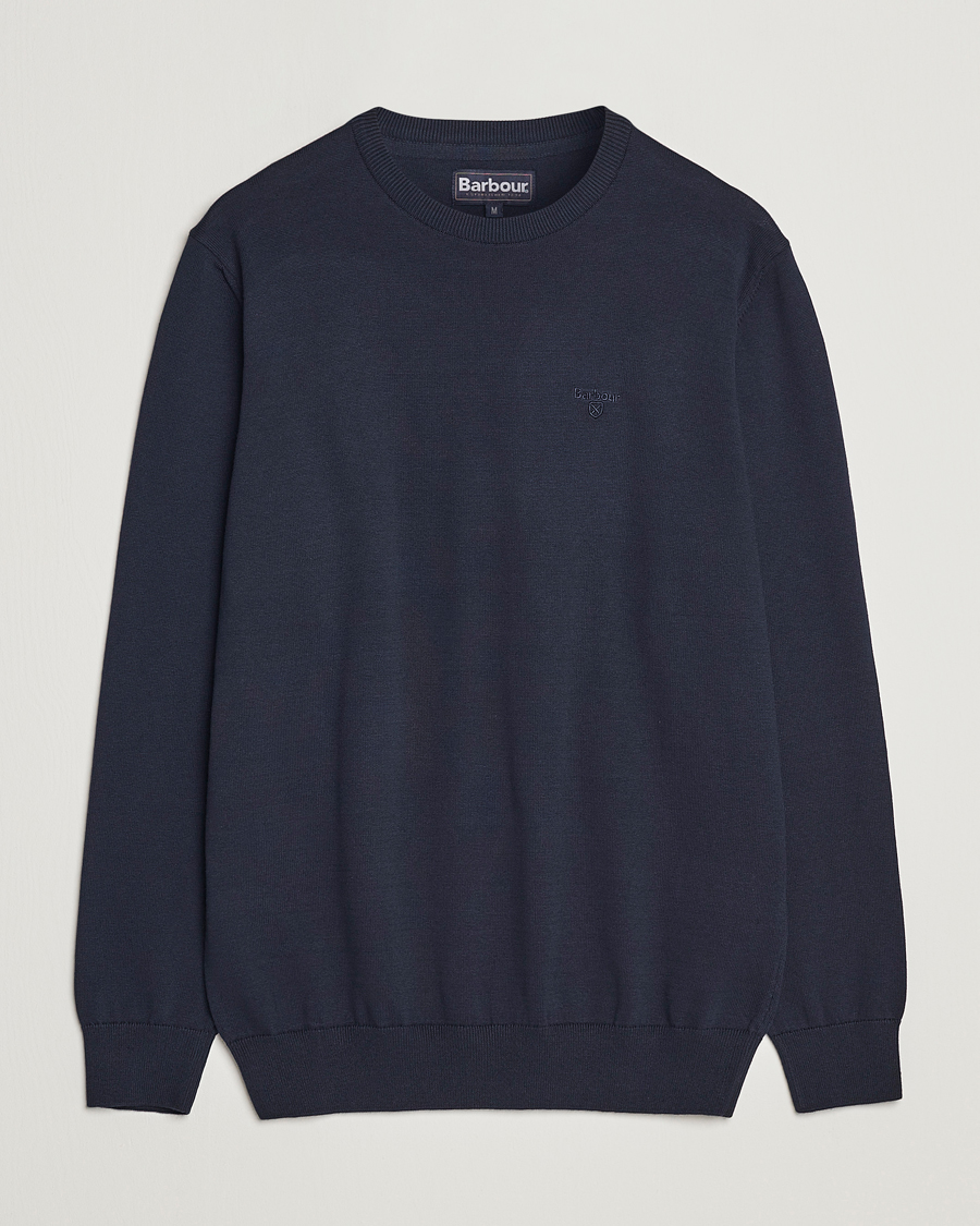 Herr | Tröjor | Barbour Lifestyle | Pima Cotton Crew Neck Navy