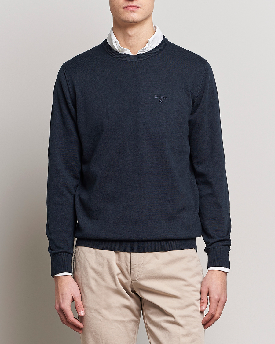 Herr | Tröjor | Barbour Lifestyle | Pima Cotton Crew Neck Navy