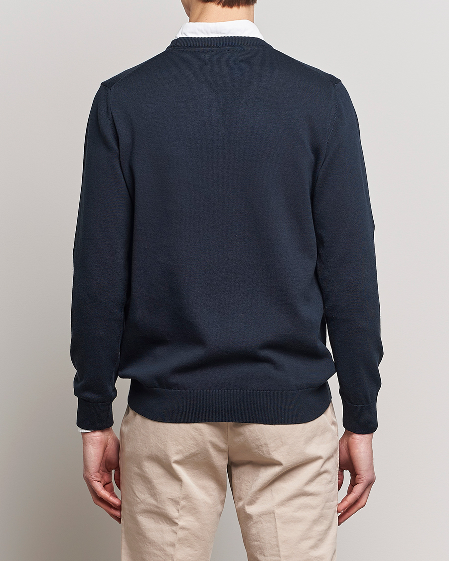 Herr | Tröjor | Barbour Lifestyle | Pima Cotton Crew Neck Navy
