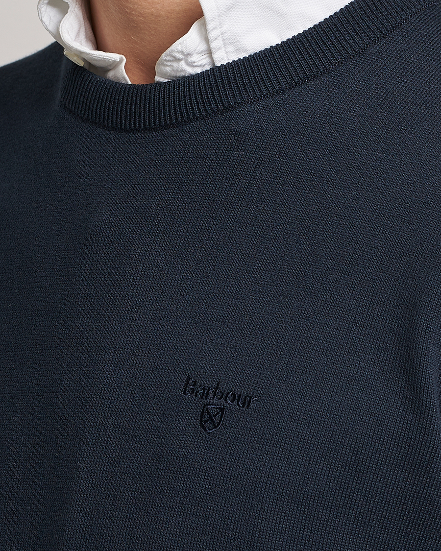 Herr | Tröjor | Barbour Lifestyle | Pima Cotton Crew Neck Navy