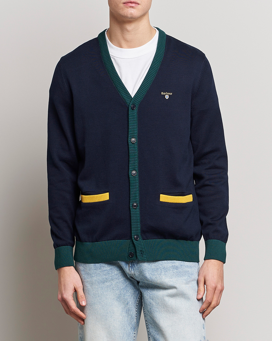Herr | Cardigans | Barbour Lifestyle | Sheldonian Knitted Cardigan Navy