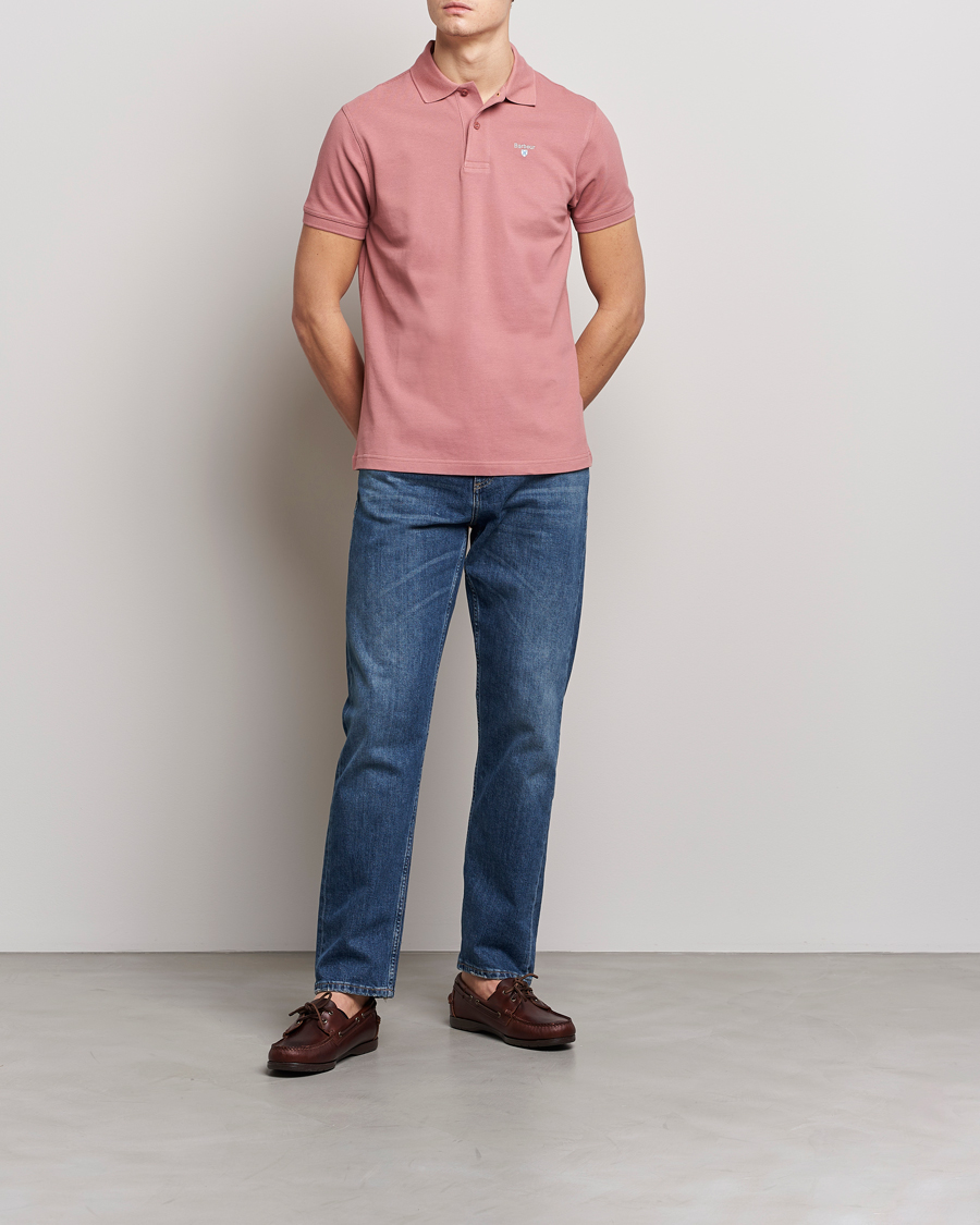 Herr | Pikéer | Barbour Lifestyle | Sports Polo Faded Pink