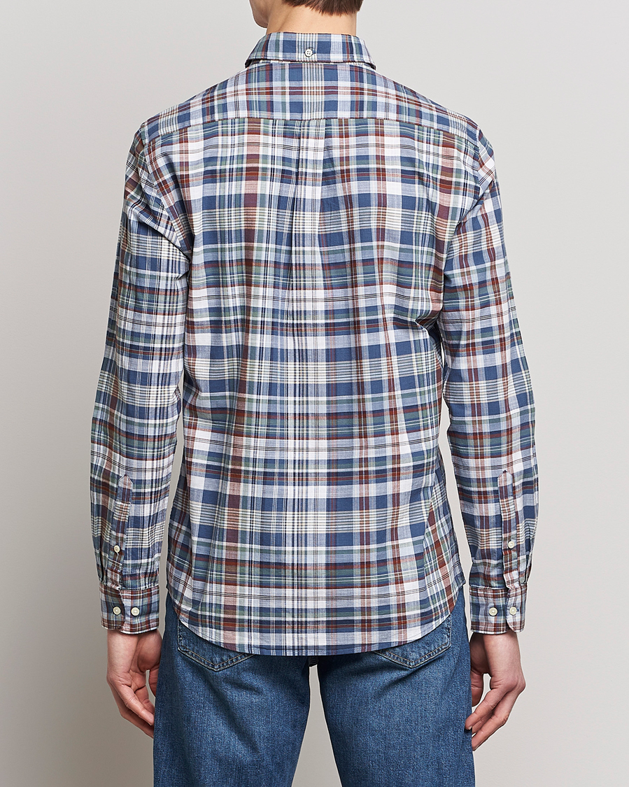 Herr | Skjortor | Barbour Lifestyle | Tailored Fit Seacove Checked Shirt Blue