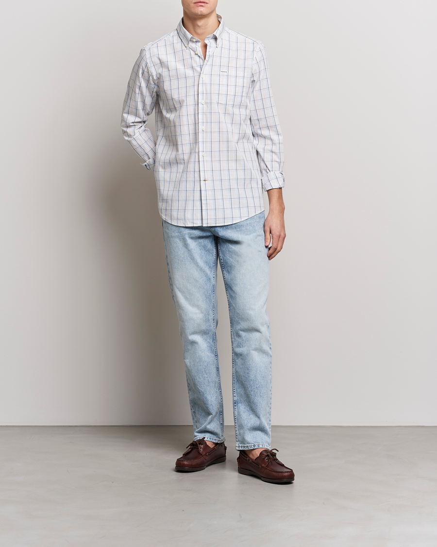 Herr | Skjortor | Barbour Lifestyle | Tailored Fit Alnwick Checked Shirt Stone