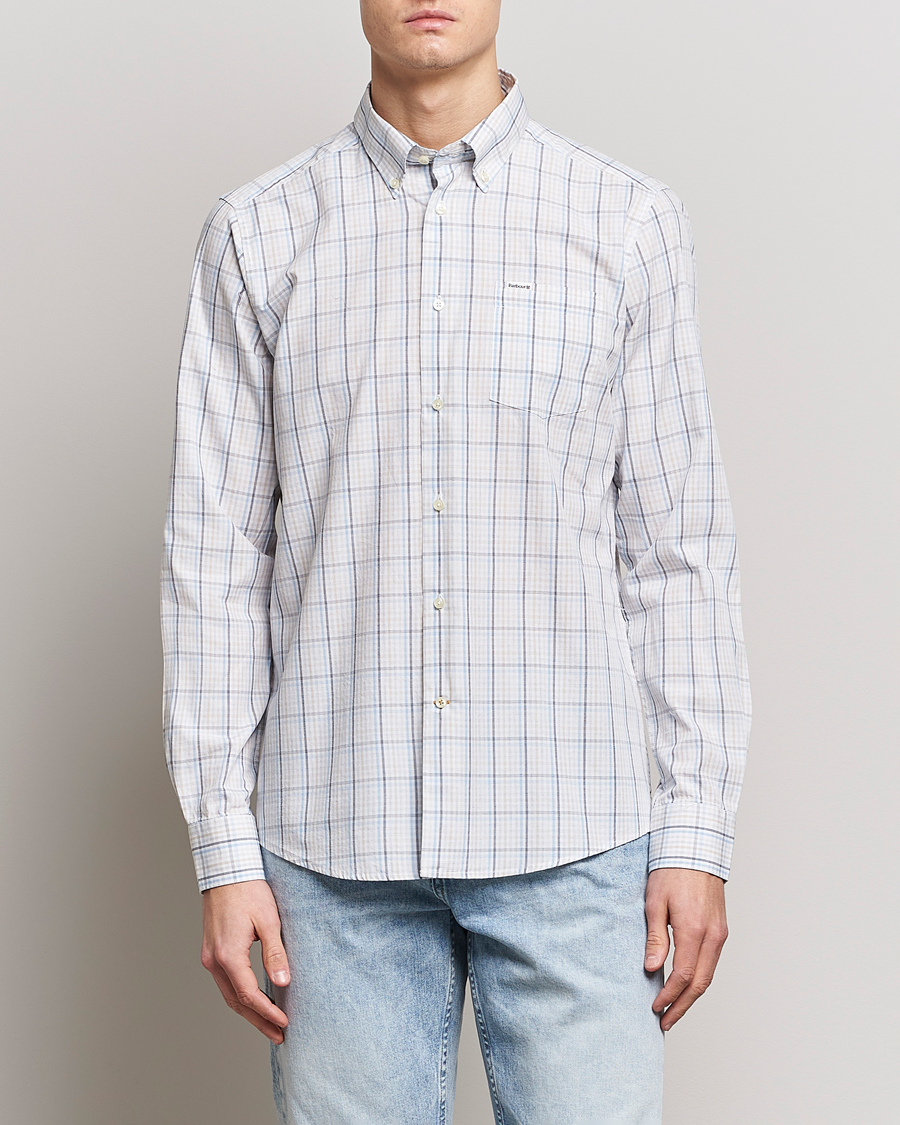 Herr | Barbour Lifestyle | Barbour Lifestyle | Tailored Fit Alnwick Checked Shirt Stone