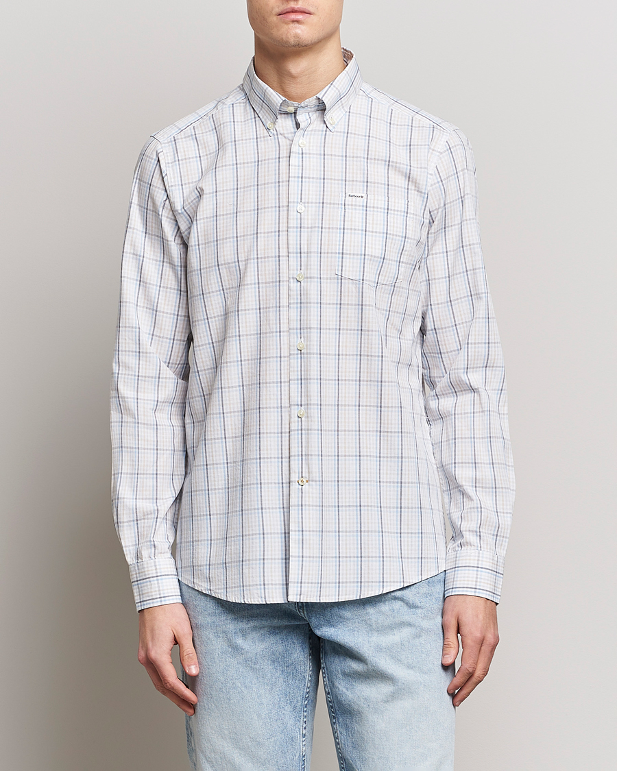 Herr | Skjortor | Barbour Lifestyle | Tailored Fit Alnwick Checked Shirt Stone