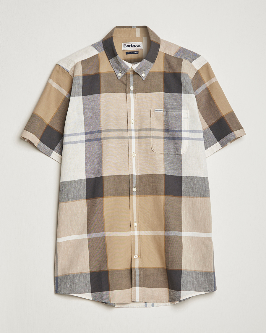 Herr | Skjortor | Barbour Lifestyle | Tailored Fit Douglas Cotton/Linen Shirt Beige