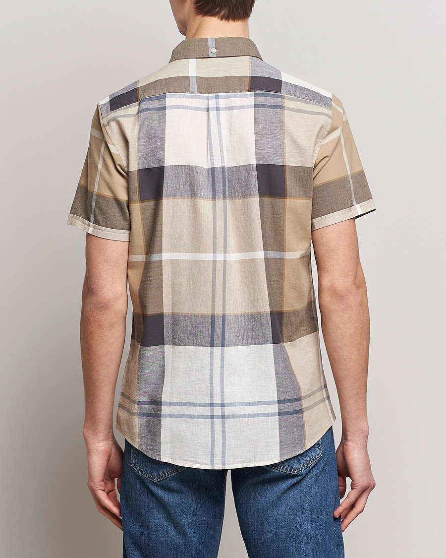 Herr | Skjortor | Barbour Lifestyle | Tailored Fit Douglas Cotton/Linen Shirt Beige
