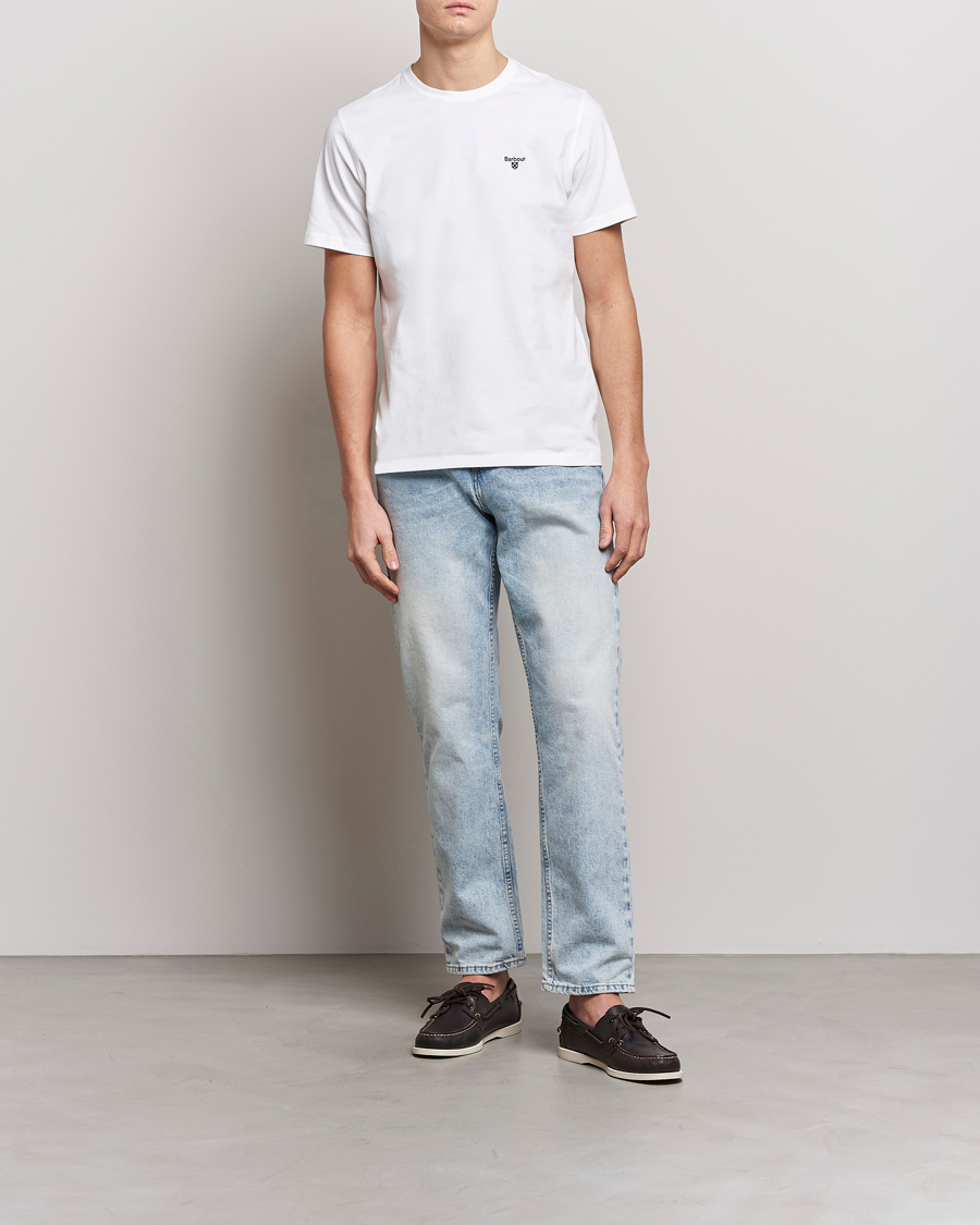 Herr | T-Shirts | Barbour Lifestyle | Essential Sports T-Shirt White